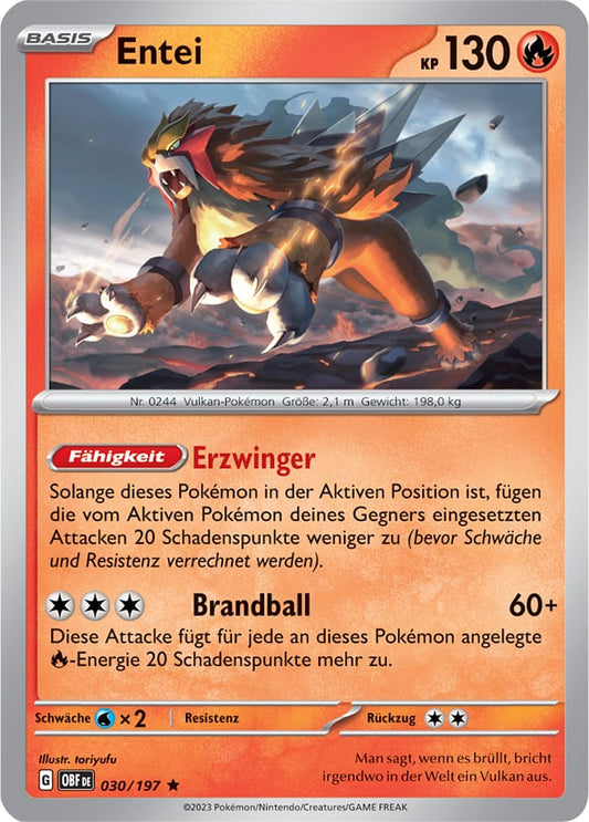 OBF030 - Entei - Obsidianflammen - KP 03 - (OBF030/197)
