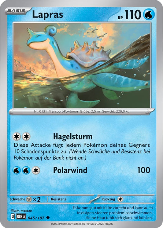 OBF045 - Lapras - Obsidianflammen - KP 03 - (OBF045/197)