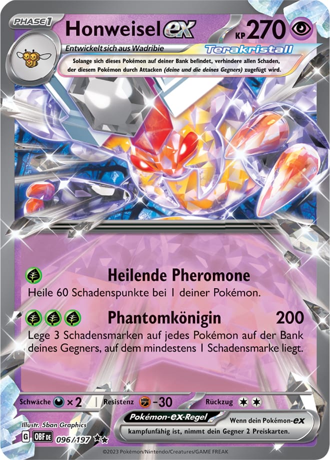 OBF096 - Honweisel EX - Obsidianflammen - KP 03 - (OBF096/197)
