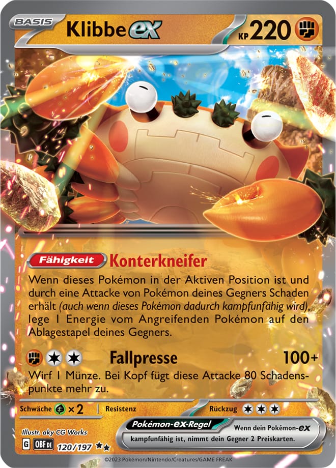 OBF120 - Klibbe EX - Obsidianflammen - KP 03 - (OBF120/197)