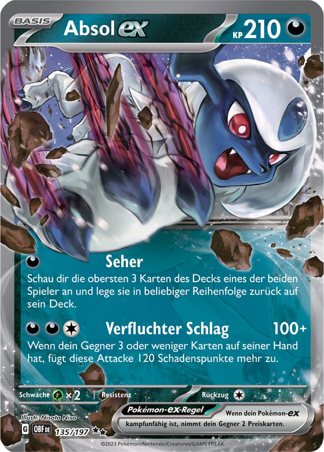 OBF135 - Absol EX - Obsidianflammen - KP 03 - (OBF135/197)