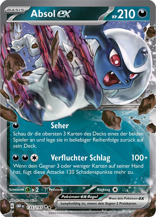 OBF135 - Absol EX - Obsidianflammen - KP 03 - (OBF135/197)