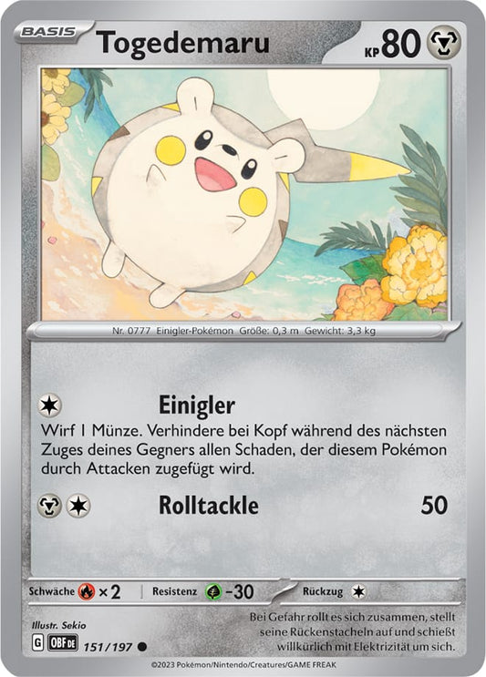 OBF151 - Togedemaru - Obsidianflammen - KP 03 - (OBF151/197)