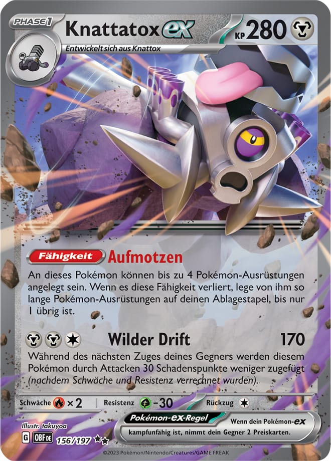 OBF156 - Knattatox EX - Obsidianflammen - KP 03 - (OBF156/197)