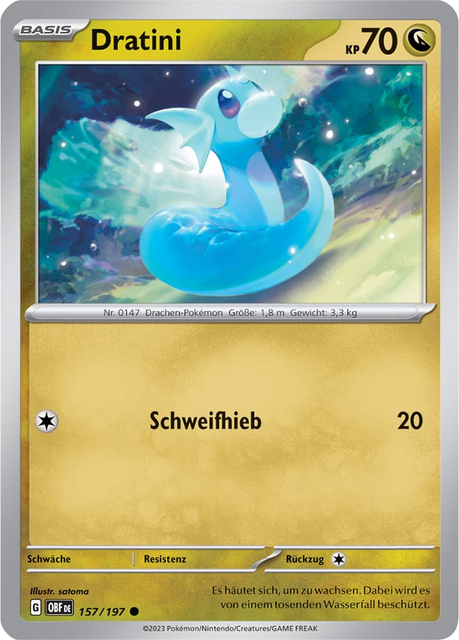 OBF157 - Dratini - Obsidianflammen - KP 03 - (OBF157/197)