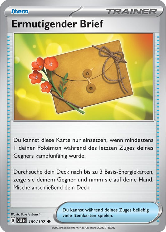 OBF189 - Ermutigender Brief - Obsidianflammen - KP 03 - (OBF189/197)