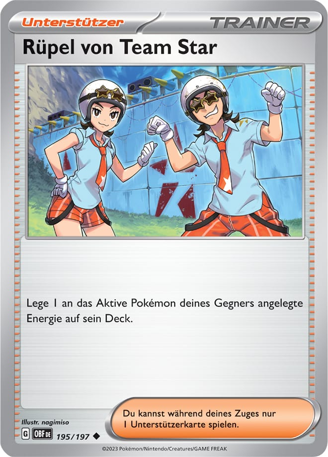 OBF195 - Rüpel von Team Star - Obsidianflammen - KP 03 - (OBF195/197)