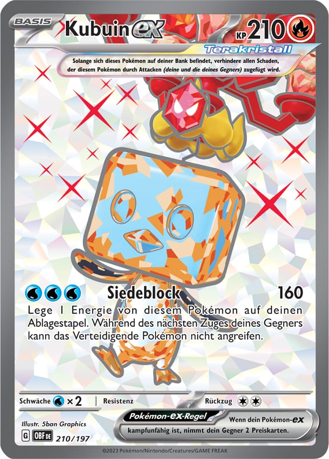 OBF210 - Kubuin EX - Obsidianflammen - KP 03 - (OBF210/197)