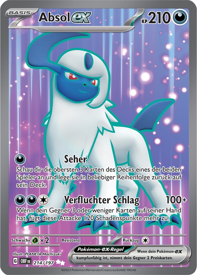 OBF214 - Absol EX - Obsidianflammen - KP 03 - (OBF214/197)