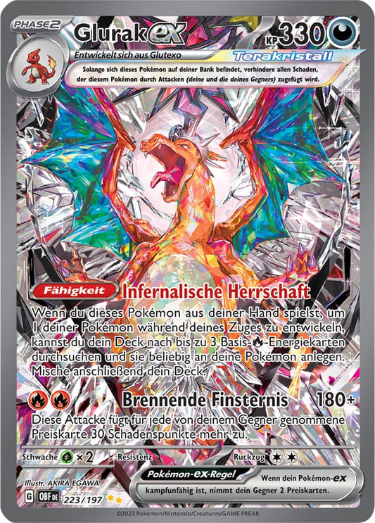 OBF223 - Glurak EX - Obsidianflammen - KP 03 - (OBF223/197)