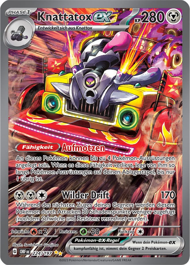 OBF224 - Knattatox EX - Obsidianflammen - KP 03 - (OBF224/197)