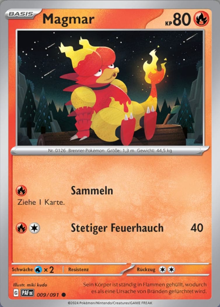 PAF009 - Magmar - Paldeas Schicksale - KP 4.5 - (PAF009/91)