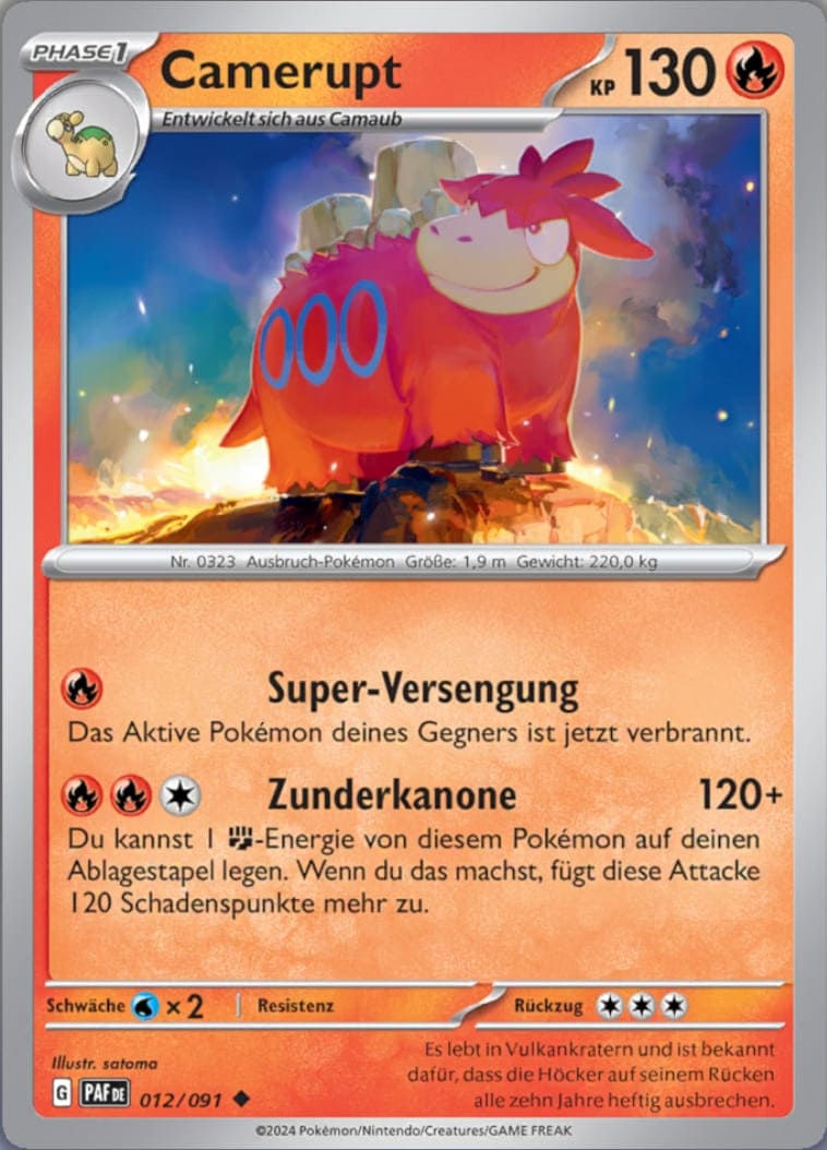 PAF012 - Camerupt - Paldeas Schicksale - KP 4.5 - (PAF012/91)