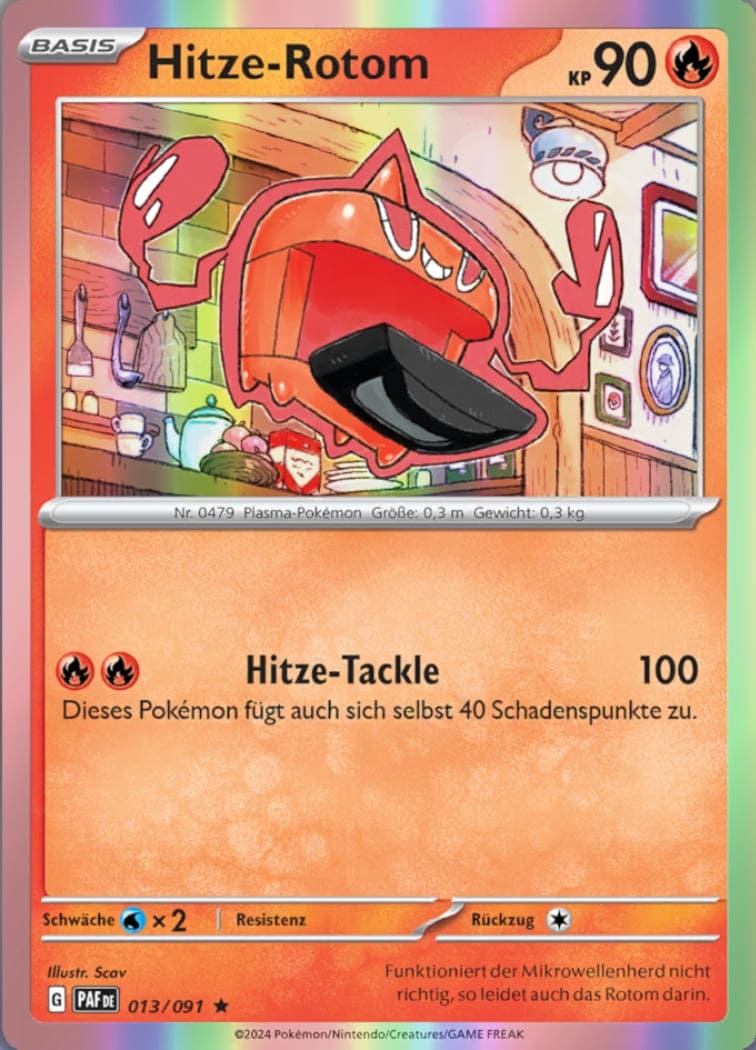 PAF013 - Hitze-Rotom - Paldeas Schicksale - KP 4.5 - (PAF013/91)