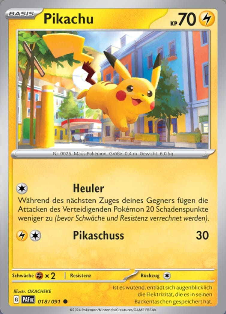 PAF018 - Pikachu - Paldeas Schicksale - KP 4.5 - (PAF018/91)