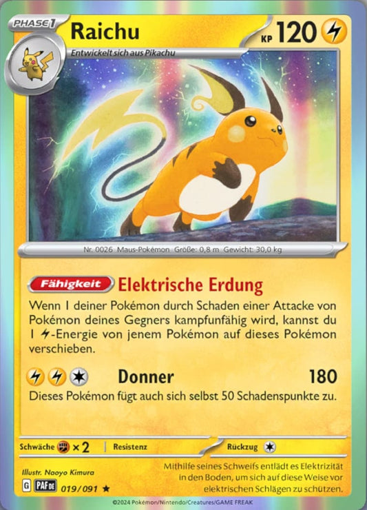 PAF019 - Raichu - Paldeas Schicksale - KP 4.5 - (PAF019/91)