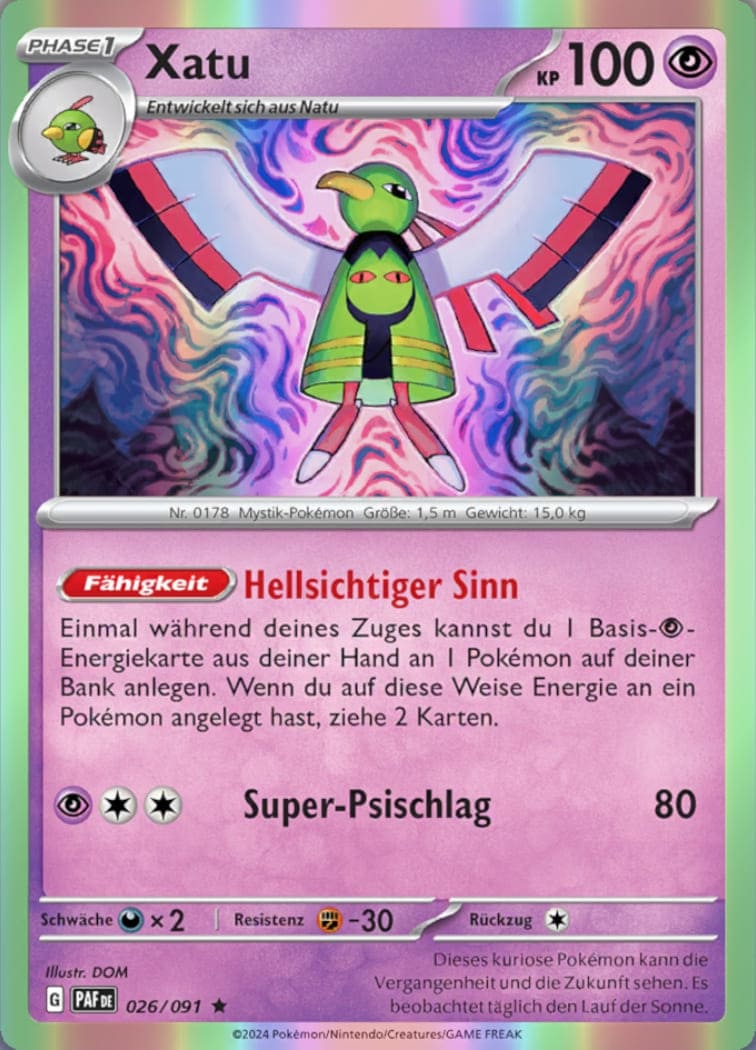 PAF026 - Xatu - Paldeas Schicksale - KP 4.5 - (PAF026/91)