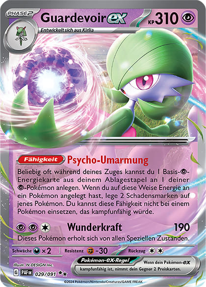 PAF029 - Guardevoir ex - Paldeas Schicksale - KP 4.5 - (PAF029/91)