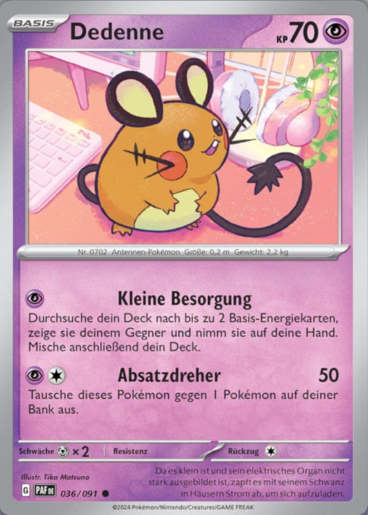 PAF036 - Dedenne - Paldeas Schicksale - KP 4.5 - (PAF036/91)