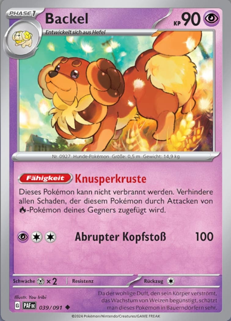 PAF039 - Backel - Paldeas Schicksale - KP 4.5 - (PAF039/91)