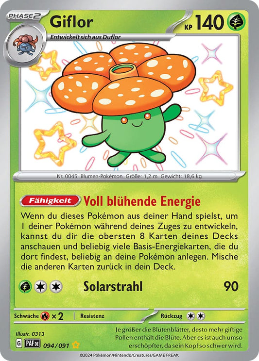 PAF094 - Giflor  - Paldeas Schicksale - KP 4.5 - (PAF094/91)