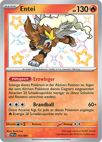 PAF112 - Entei  - Paldeas Schicksale - KP 4.5 - (PAF112/91)
