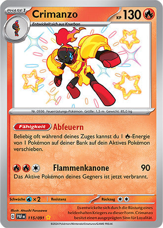 PAF115 - Crimanzo  - Paldeas Schicksale - KP 4.5 - (PAF115/91)