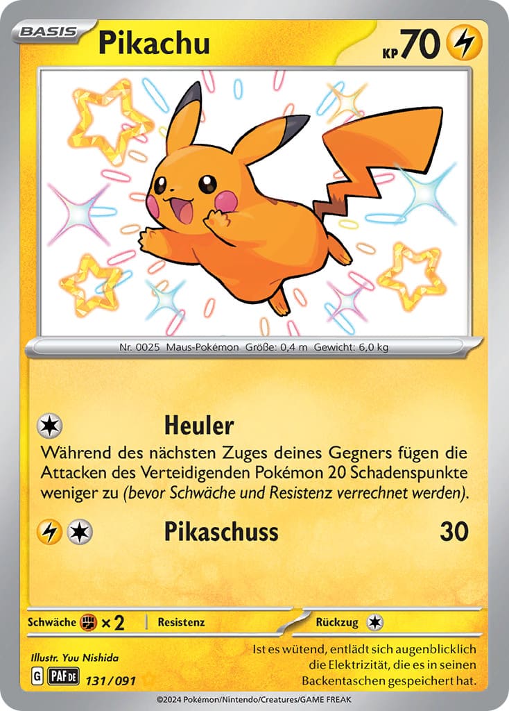 PAF131 - Pikachu  - Paldeas Schicksale - KP 4.5 - (PAF131/91)