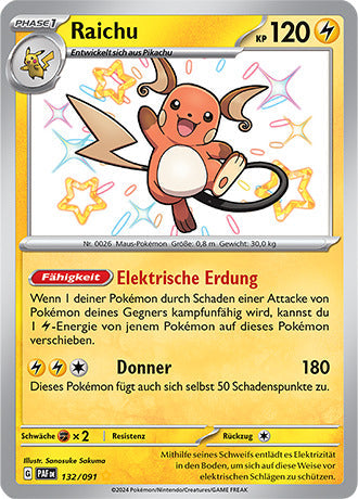 PAF132 - Raichu  - Paldeas Schicksale - KP 4.5 - (PAF132/91)