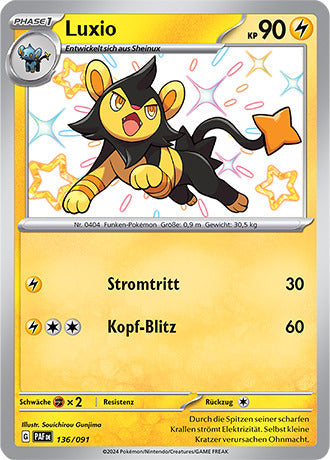 PAF136 - Luxio  - Paldeas Schicksale - KP 4.5 - (PAF136/91)