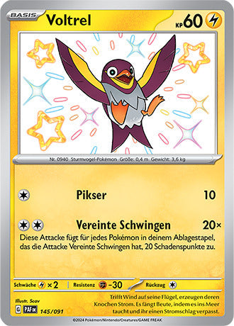 PAF145 - Voltrel  - Paldeas Schicksale - KP 4.5 - (PAF145/91)