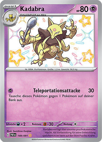 PAF149 - Kadabra  - Paldeas Schicksale - KP 4.5 - (PAF149/91)