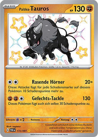 PAF172 - Paldea Tauros - Paldeas Schicksale - KP 4.5 - (PAF172/91)