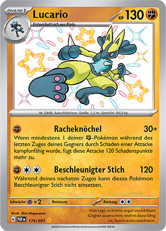 PAF174 - Lucario - Paldeas Schicksale - KP 4.5 - (PAF174/91)