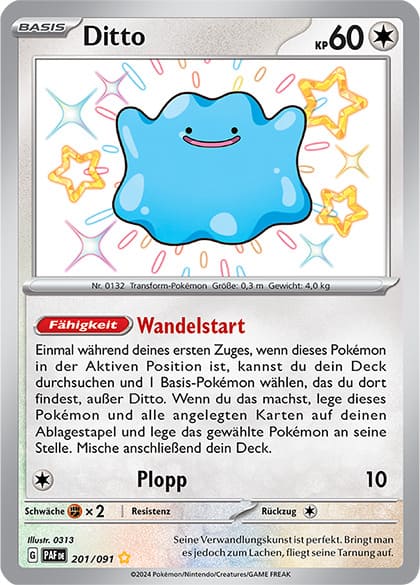 PAF201 - Ditto - Paldeas Schicksale - KP 4.5 - (PAF201/91)