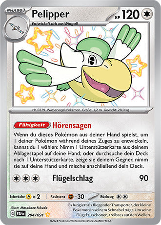 PAF204 - Pelipper - Paldeas Schicksale - KP 4.5 - (PAF204/91)