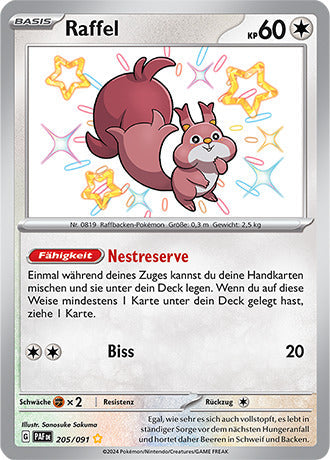 PAF205 - Raffel - Paldeas Schicksale - KP 4.5 - (PAF205/91)