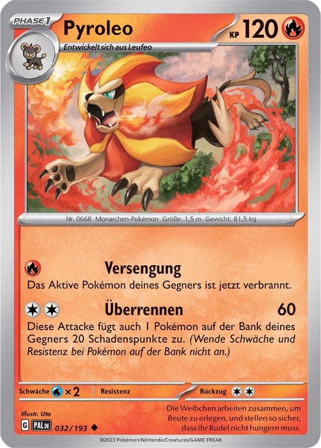 PAL032 - Pyroleo - Entwicklungen in Paldea - KP 02 - (PAL032/193)