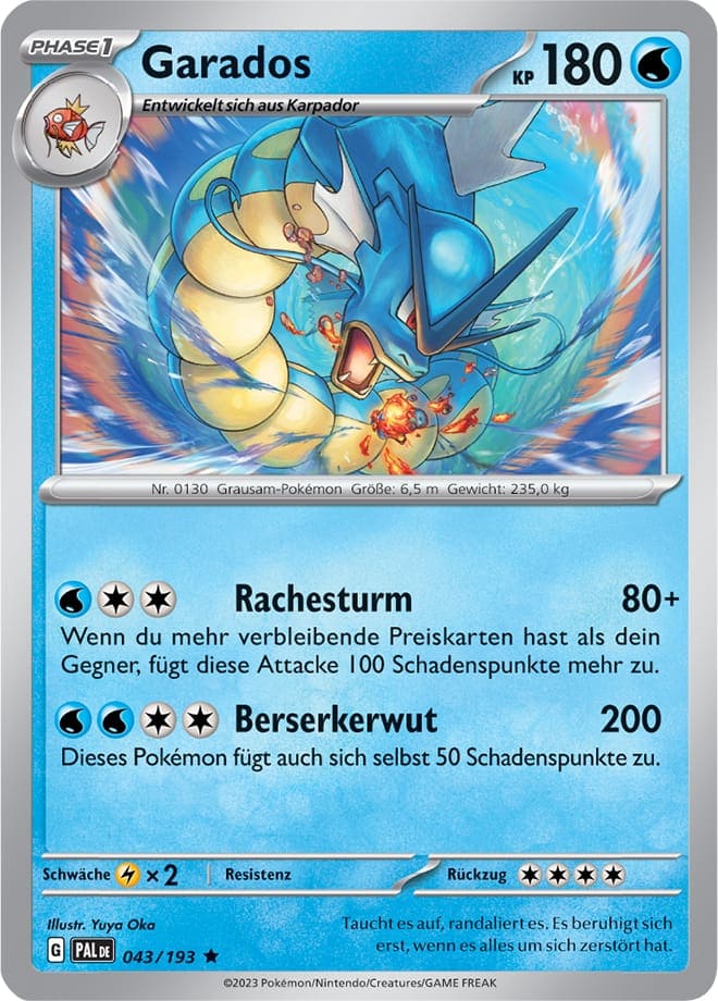 PAL043 - Garados - Entwicklungen in Paldea - KP 02 - (PAL043/193)