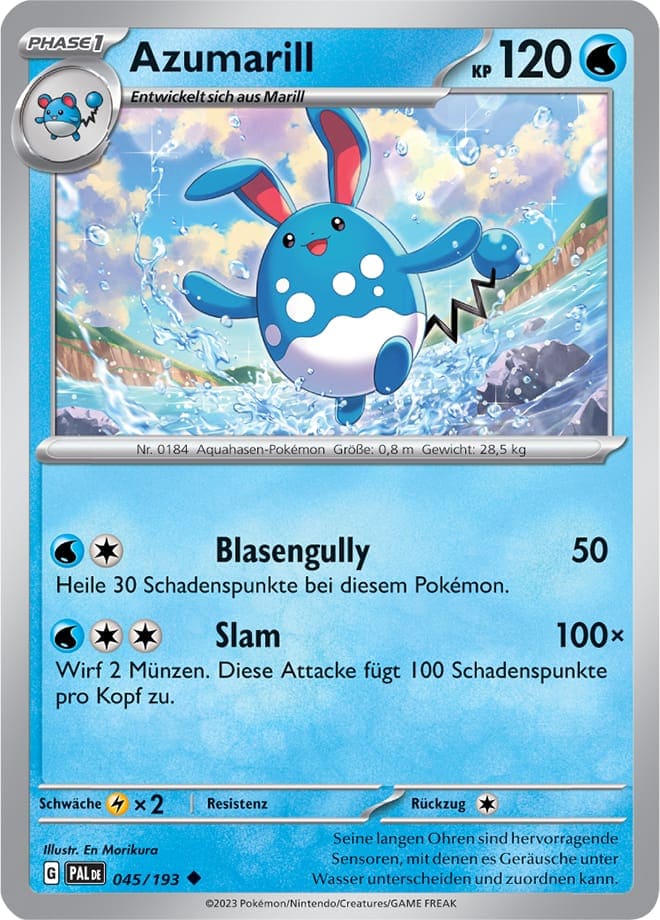 PAL045 - Azumarill - Entwicklungen in Paldea - KP 02 - (PAL045/193)