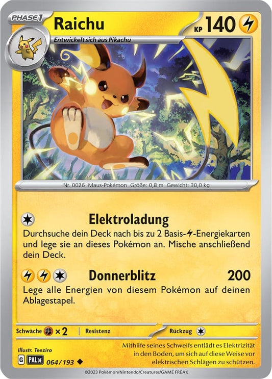 PAL064 - Raichu - Entwicklungen in Paldea - KP 02 - (PAL064/193)