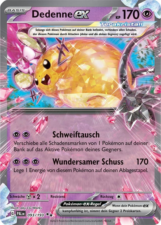 PAL093 - Dedenne EX - Entwicklungen in Paldea - KP 02 - (PAL093/193)