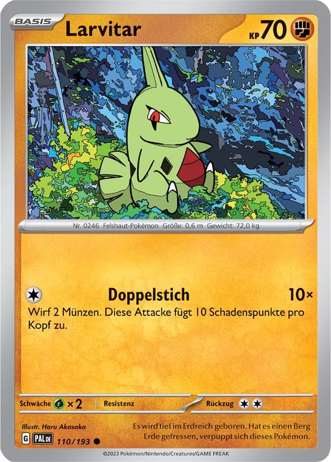 PAL110 - Larvitar - Entwicklungen in Paldea - KP 02 - (PAL110/193)
