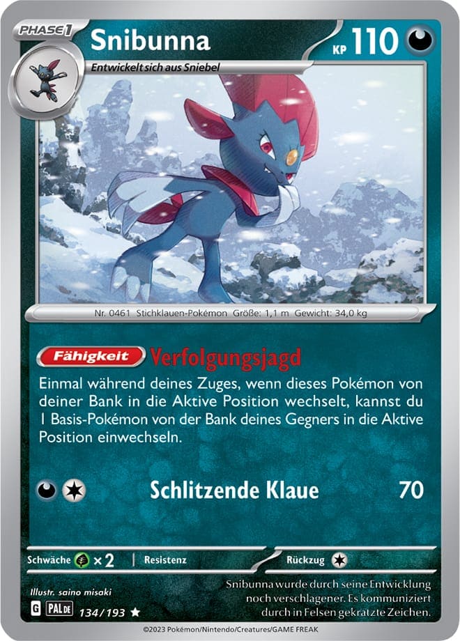 PAL134 - Snibunna - Entwicklungen in Paldea - KP 02 - (PAL134/193)