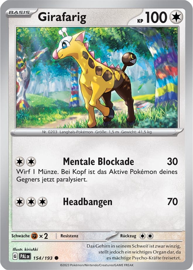 PAL154 - Girafarig - Entwicklungen in Paldea - KP 02 - (PAL154/193)