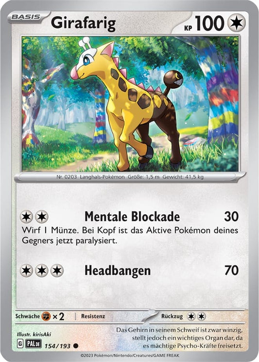 PAL154 - Girafarig - Entwicklungen in Paldea - KP 02 - (PAL154/193)