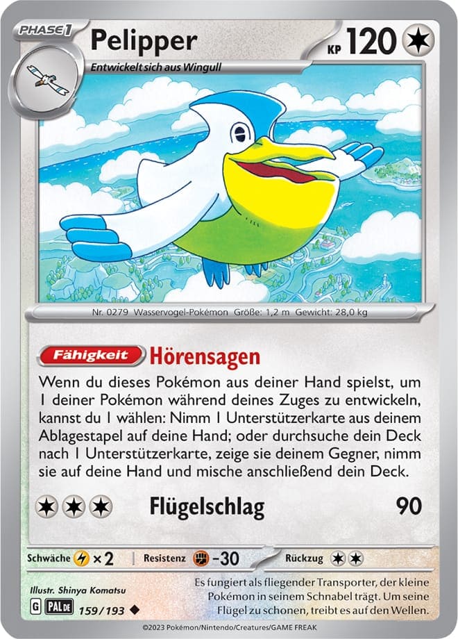 PAL159 - Pelipper - Entwicklungen in Paldea - KP 02 - (PAL159/193)