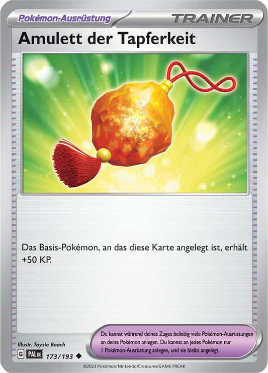 PAL173 - Amulett der Tapferkeit - Entwicklungen in Paldea - KP 02 - (PAL173/193)