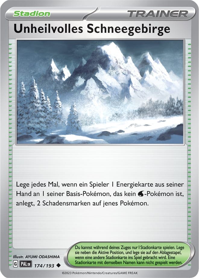 PAL174 - Unheilvolles Schneegebirge - Entwicklungen in Paldea - KP 02 - (PAL174/193)