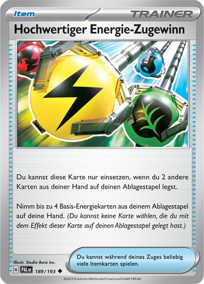 PAL189 - Hochwertiger Energie-Zugewinn - Entwicklungen in Paldea - KP 02 - (PAL189/193)